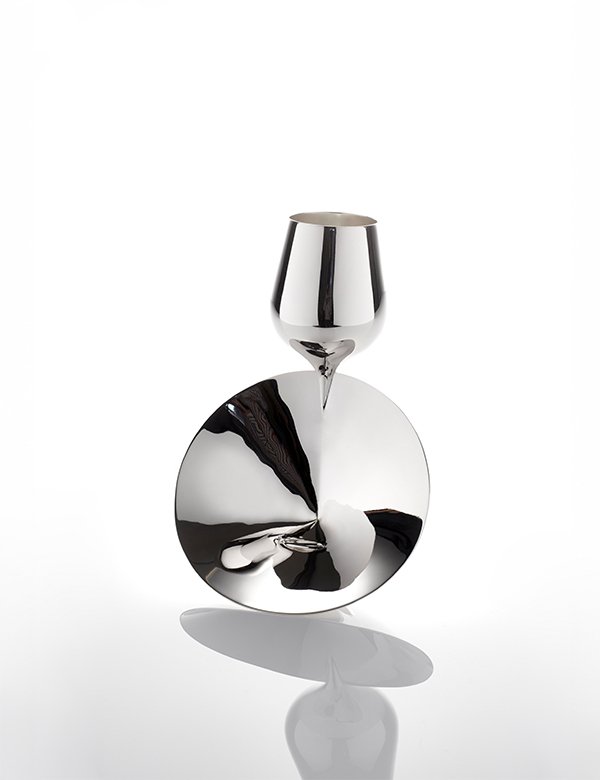 Digitalogy No.3 - Contemporary silver-plated brass artwork by Yitong Zhang